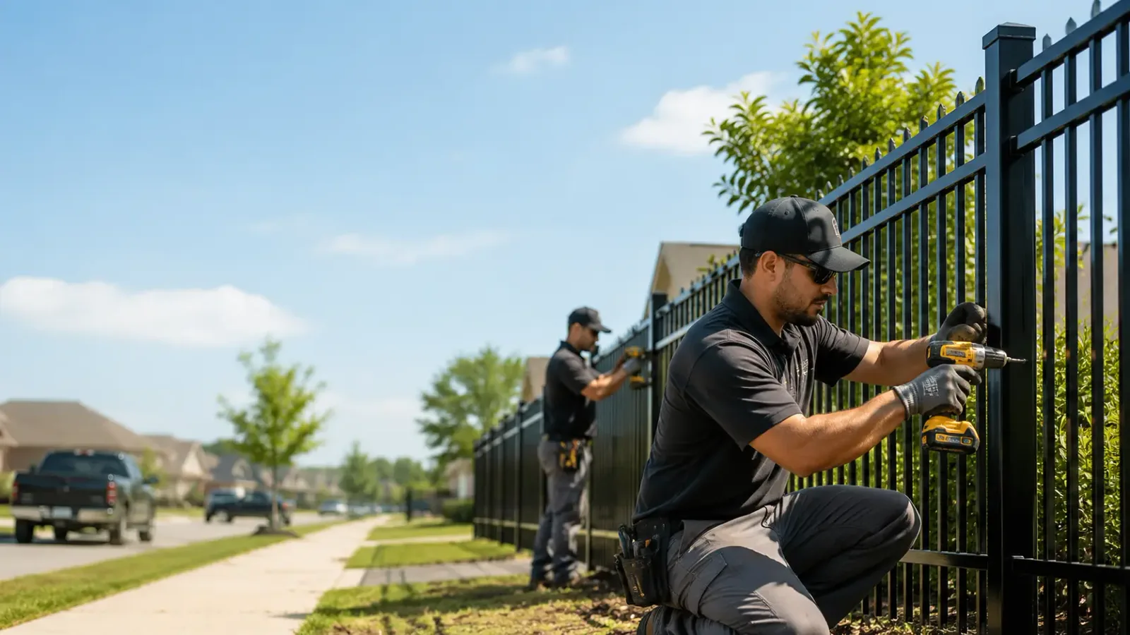 Metal Fence Installation in Natick, MA
